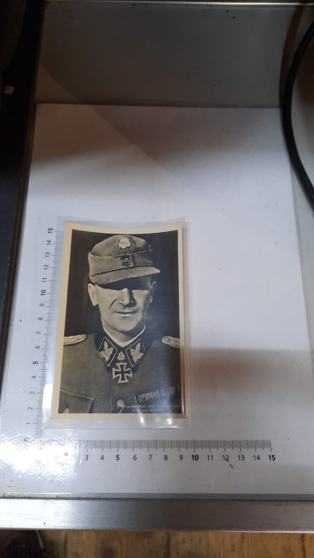 Orginal Ritterkreuztr Ger Postkarte Ss Fritz Von Scholz Ss Drittes