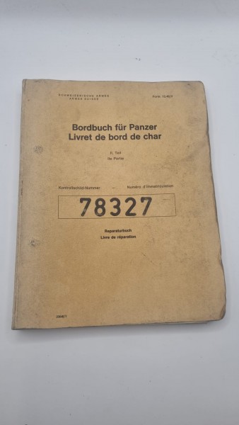 CH-Armee Bordbuch für Panzer