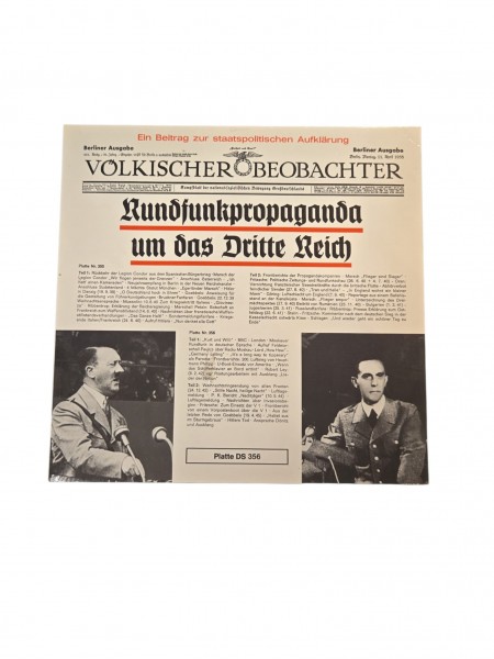 Völkischer Beobachter "Ein Volk, ein Reich, ein Führer! Schallplatte DS 356