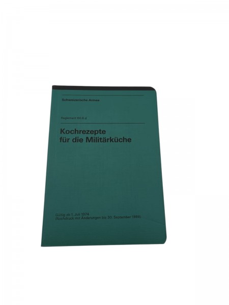 CH-Armee Kochrezepte für die Militärküche