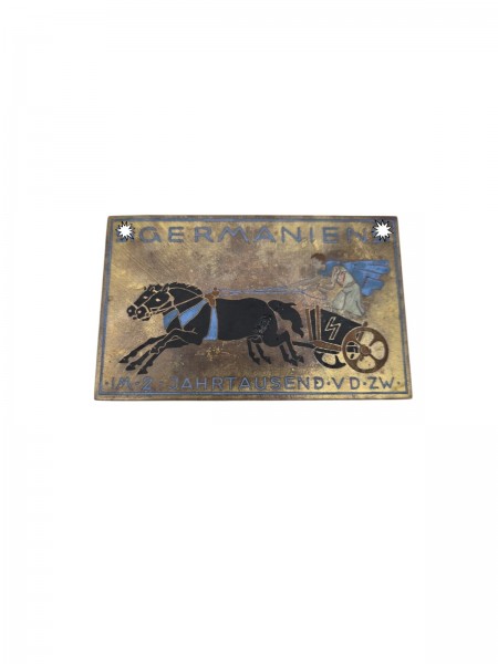 Germanien Messing emailliert ca.10x6cm