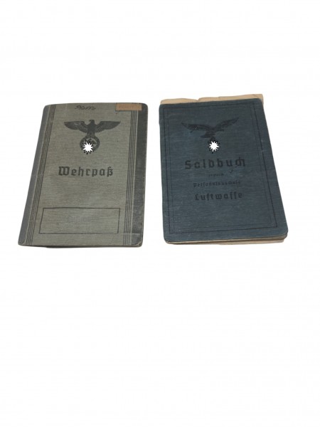 Wehrpass+Soldbuch Luftwaffen Karl Pfaffe