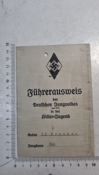 Original HJ Führerausweis