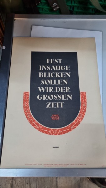 Orginal 3.Reich Plakat 23,5x35 cm