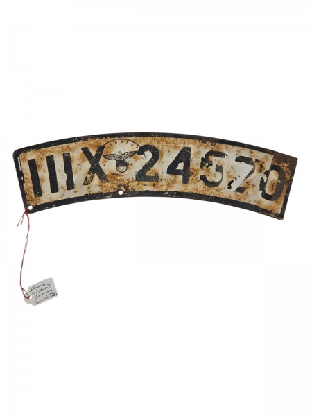 3.Reich Motorrad Nummer schild