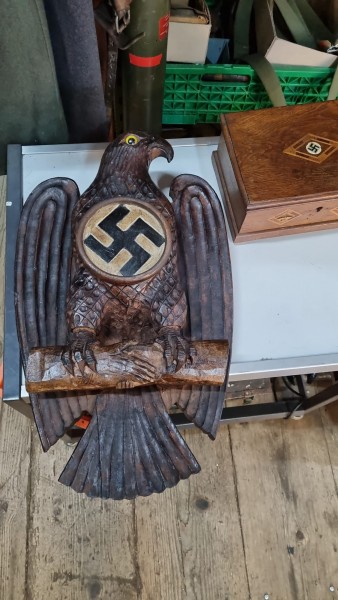 Original Wandadler 3. Reich Holz 50x33cm
