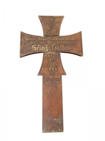 Luftwaffe Original Grab Kreuz Obergefreiter 103x58cm