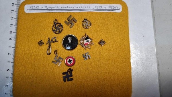 Original Miniatur NSDAP- Sympathisantenabzeichen (1927-1934)