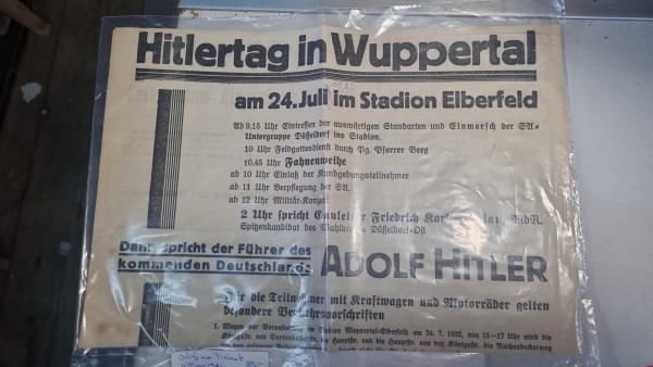 Original Plakat Hitler Rede