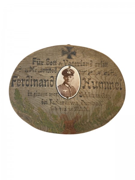 Gedenktafel ca.37x29cm