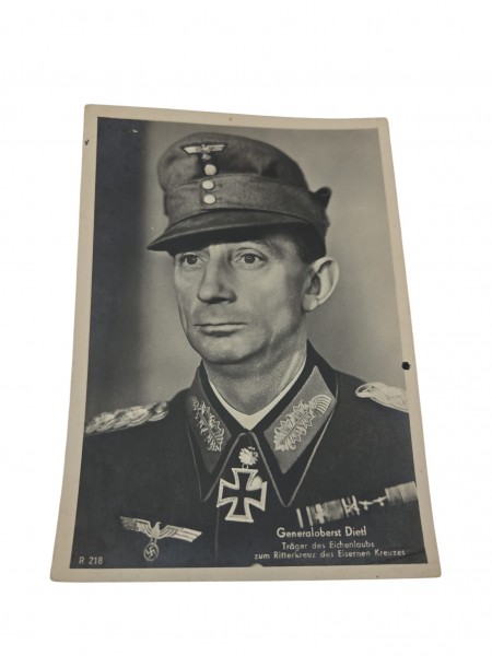 Generaloberst Dietl Postkarte