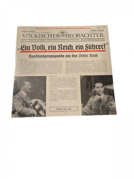 Ein Volk, Ein Reich, Ein Führer Platte DS 355