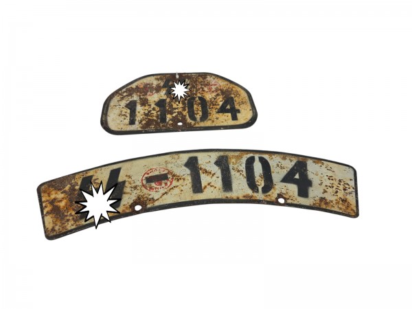 SS Motorrad Nummernschild