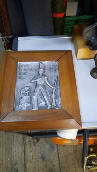 Relief Kriegsmobilmachung CH-Armee 30x35cm