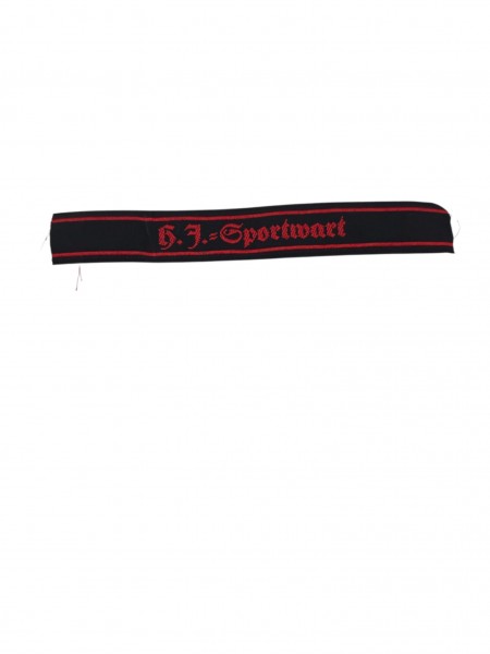 HJ-Ärmelstreife in 14,5 Länge, gewebt "HJ-Sportwart"