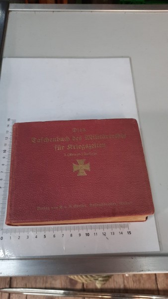 Taschenbuch für Militärrechts für Kriegszeiten 1.Wk