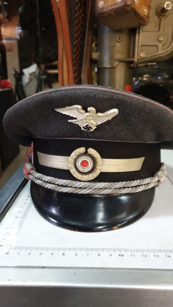 Luftschutz Offiziers Mütze selten 3.Reich