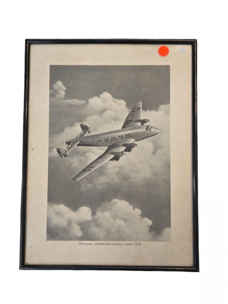 Grossraum Schnellverkehrsflugzeug Junkers JU90 40x30cm