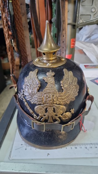 Original Preussen Mannschaft Pickelhaube