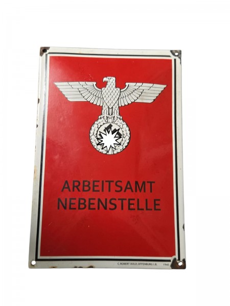 Original Email Tafel 3.Reich 20x30cm