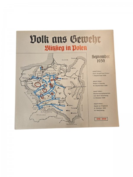 Volk ans Gewehr Polenfeldzug September Teil 1+2 Schallplatte