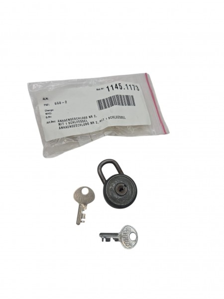 CH-Armee Anhängerschloss Nr.2 mit Schlüssel