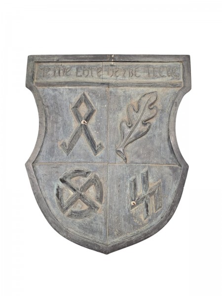 Aus SS Kaserne Holztafel 71x61cm