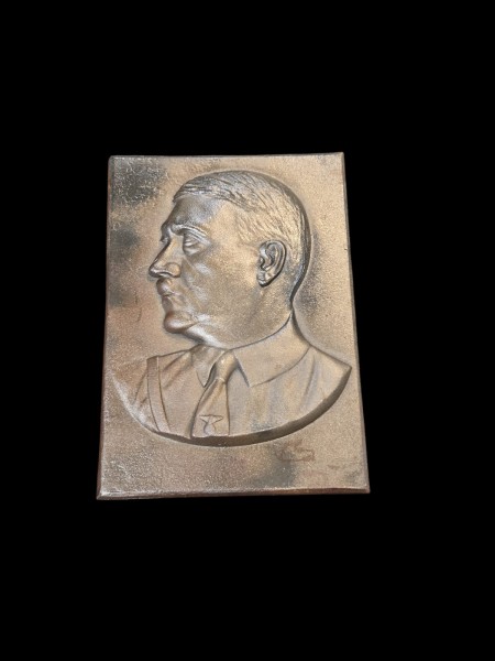 Guss Tafel A.Hitler 34x23,5cm