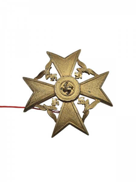 Spanienkreuz in Gold mit Schwertern Getragen Codiert B&N L