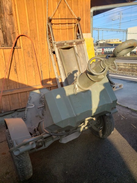 Französischer 12cm Minenwerfer entmilitarisiert Wurde von der Bundeswehr weiter verwendet.