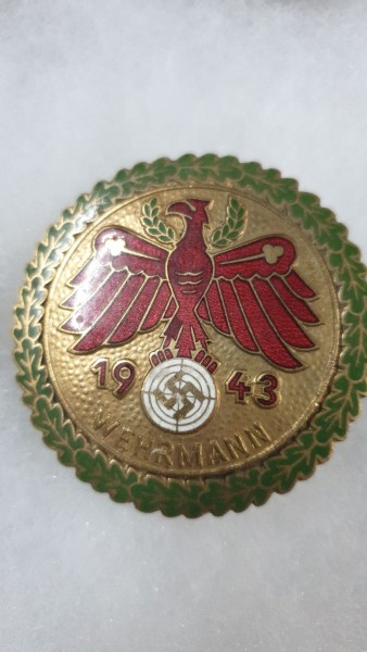 Tiroler Schiessauszeichnung Wehrmann 1943