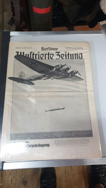 Zeitungsplakat Das deutsche Torpedoflugzeug