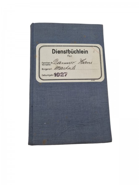 Schweizer Armee Dienstbüchlein 1927