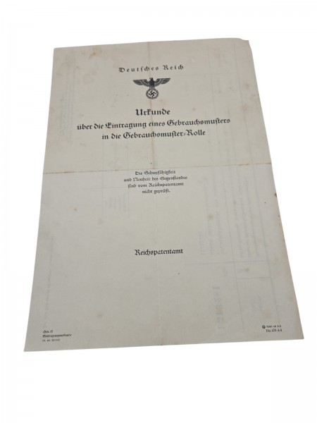 3.Reich Urkunde