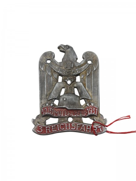Original Reichsfahrt 1031 Plakette
