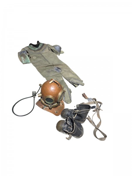 Tauchanzug Komplett Helm-Anzug-Schuhe-Bleigewicht