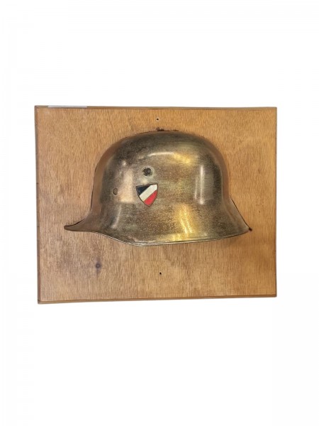 3.Reich Feuerwehr Wandhelm 40x32cm