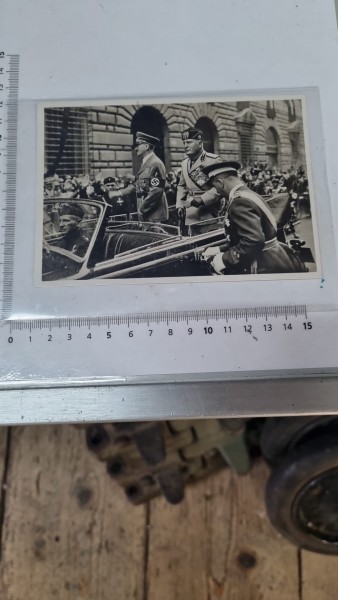 Adolf Mussolini Postkarte