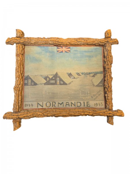 Normandie 1945 auf Leinwand gemalt ca. 32x28