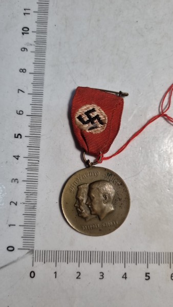 Original Hindenburg Hitler Medaille selten