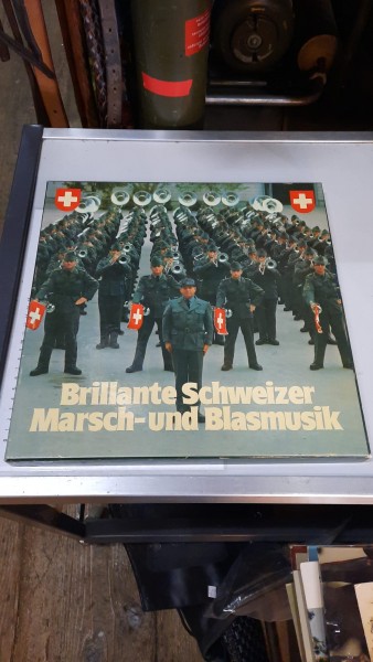 Schallplatte CH-Armee Brillante Schweizer Marsch und Blasmusik 5 Platten