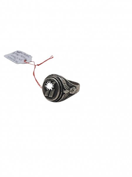 Original SS Silber Ring Stark getragen