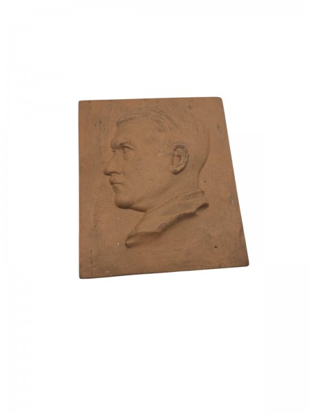 A.Hitler Relev aus Ton 14x12cm