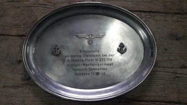 Orginal Marine Errinnerungstafel