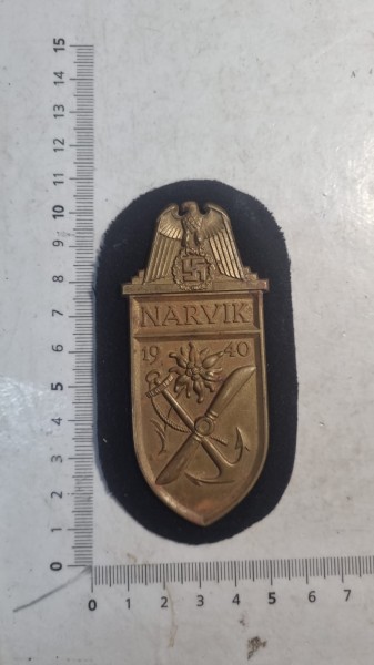 Original Marine Narvik Ärmelschild neuwertig