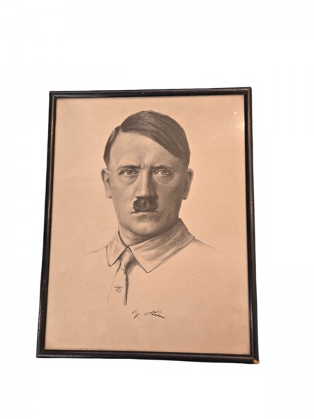 Original A.Hitler Bild ca.33x26cm