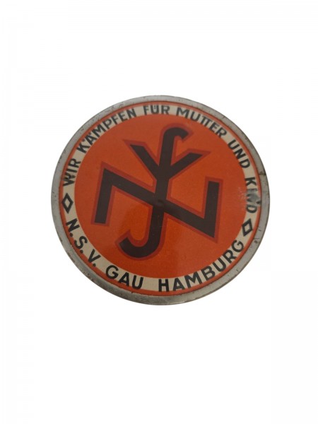 Original Tür Plakette Hamburg Durchmesser 7,5cm