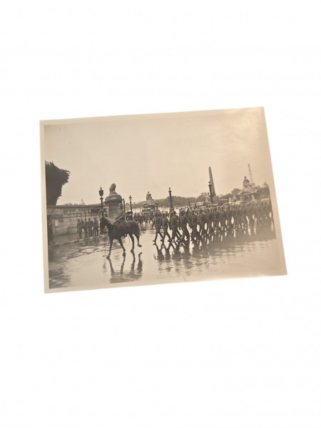 Original Bild Paris SS Polizei Division 24x18cm