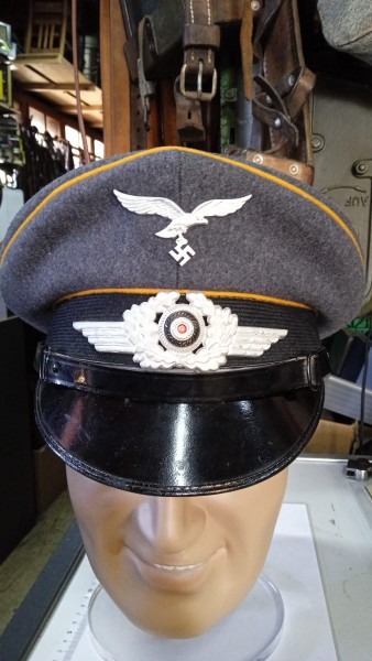 Orginal Luftwaffen Unteroffiziers Nachrichten Uniform Jacke Hose Mütze Top Zustand