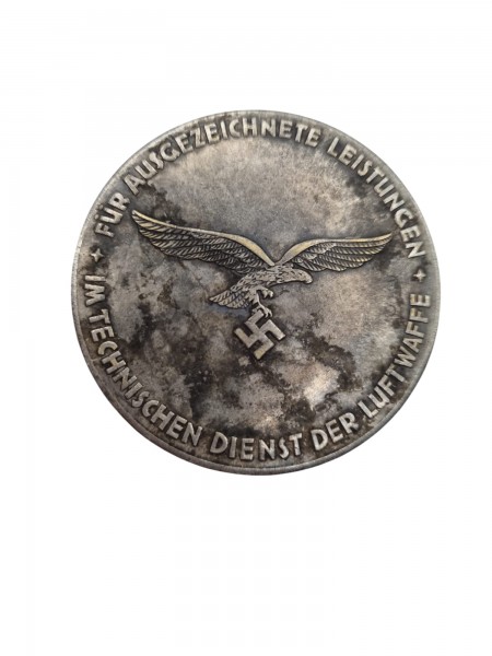 Luftwaffe Silber Medaille Hermann Göring Ausgezeichnete Leistungen.